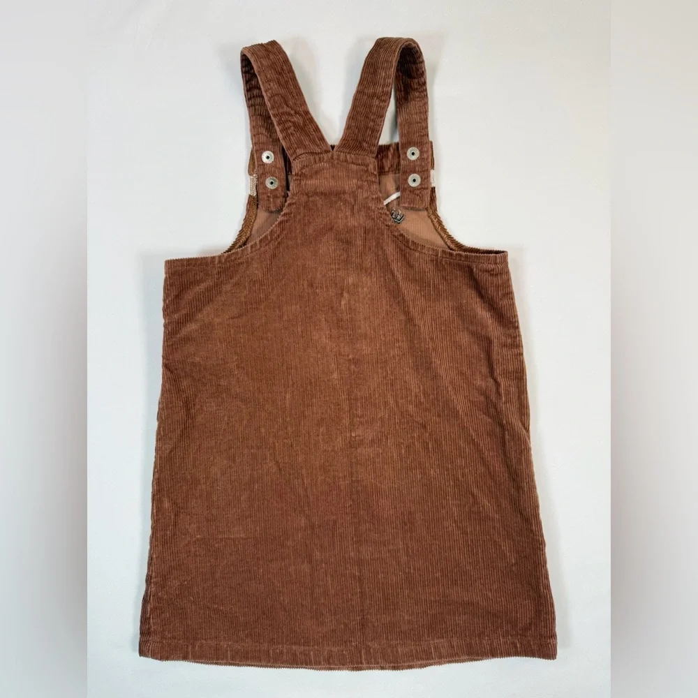 THE‎ CHILDREN’S PLACE Girls Brown Corduroy Deer Jumper Dress Size 4T